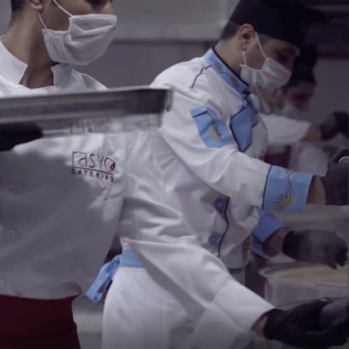 Rasyo Catering mutfak ekibi